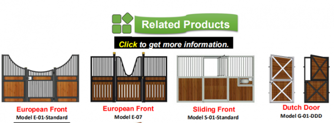 조립식으로 만들어진 Q195 말 안정 상자 축산 장비 4