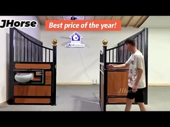 OEM은 대나무 검은 분말 코팅된 모바일 마굿간 우상식 외양간 문을 탄화했습니다