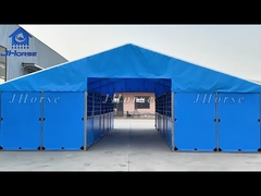 휴대용 금속 말 기기 상자 야외 말 안정적 보호소 PVC 보드를 채우기 전면 패널