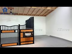 완전 용접된 강철 말 마구간, 대나무/소나무 충전재 아연 도금 말 마방