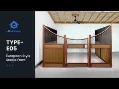 야외 합판 보드 유럽 말 마구간 마구간 울타리 패널 지붕 포함