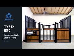 표준 12x12ft 축산 분체 도장 말 마구간 앞면