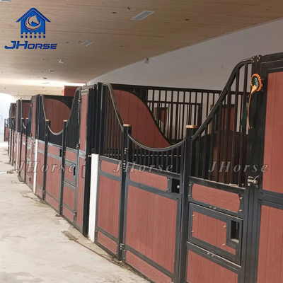 내장 Bambu Steel Frame Black Powder Coated Horse 안정적인 전면 장비