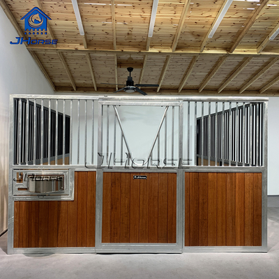Customized Safe Design Bamboo Horse Stable Front With Socializing Window